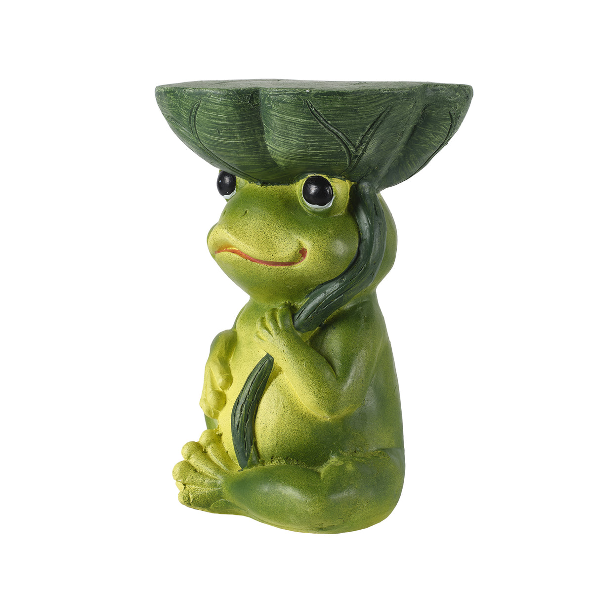 13.5" Sculptures Garden Statues, Frog Stool Garden Statue, Magnesium Oxide Stone Composite Outdoor Stool Decor for Yard Patio Garden, Ideal Gift for Garden & Backyard Decoration