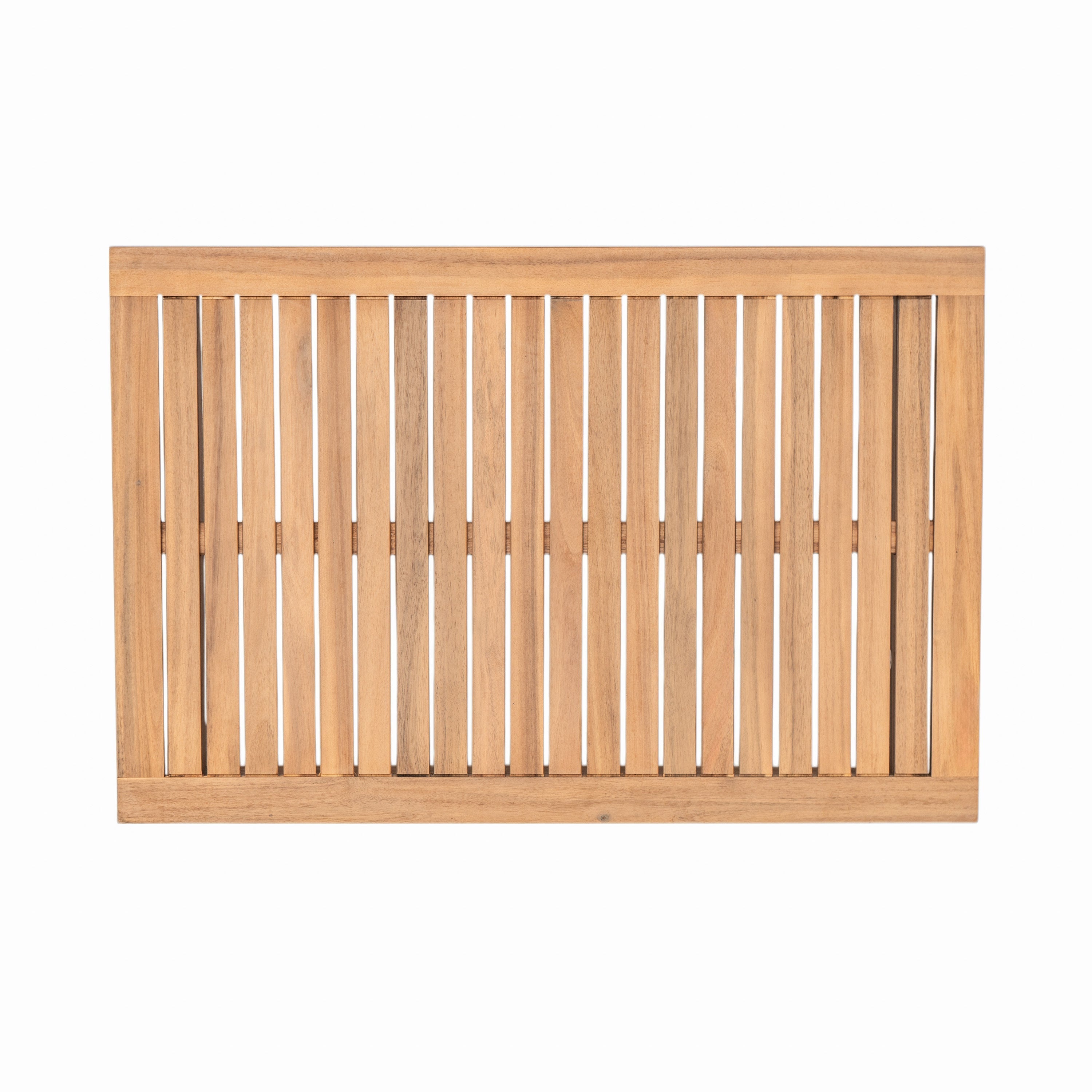 Outdoor 2pc Acacia Wood and Rope Patio Chat Set
