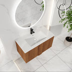 36" Wall-Mounted Bathroom Vanity with Sink Combo