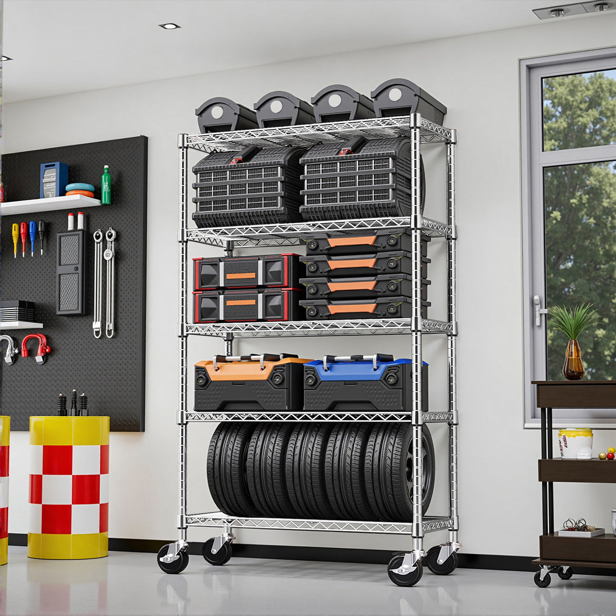 5-Shelf Heavy Duty Metal Storage Shelving Unit