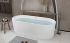 67" Linear Acrylic Freestanding Bathtub