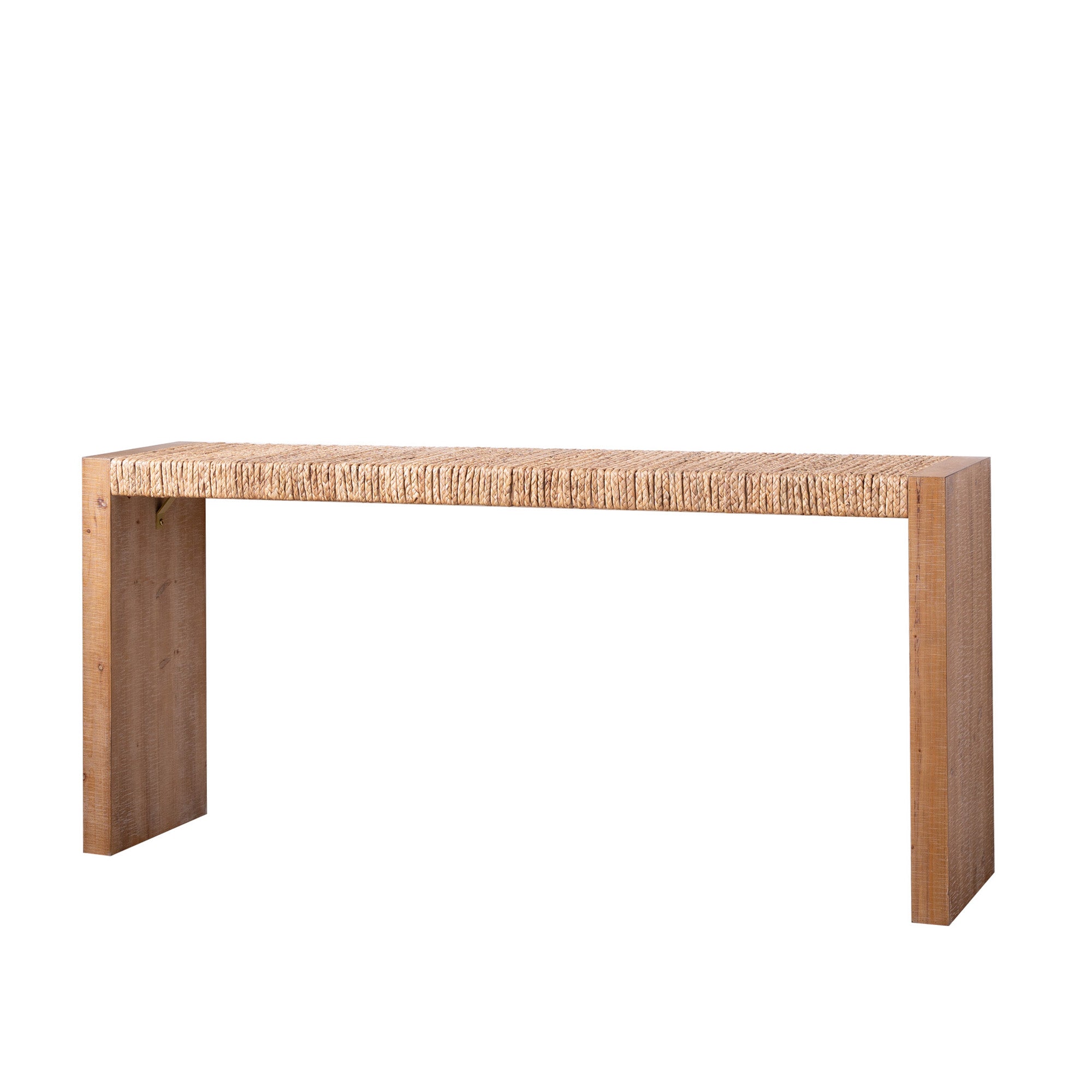 Natural Seagrass Console Table