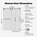 Frameless Single Sliding Shower Doors