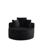 43-Inch Round Corduroy Single Sofa