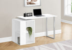Sleek Computer Desk with Storage Shelves