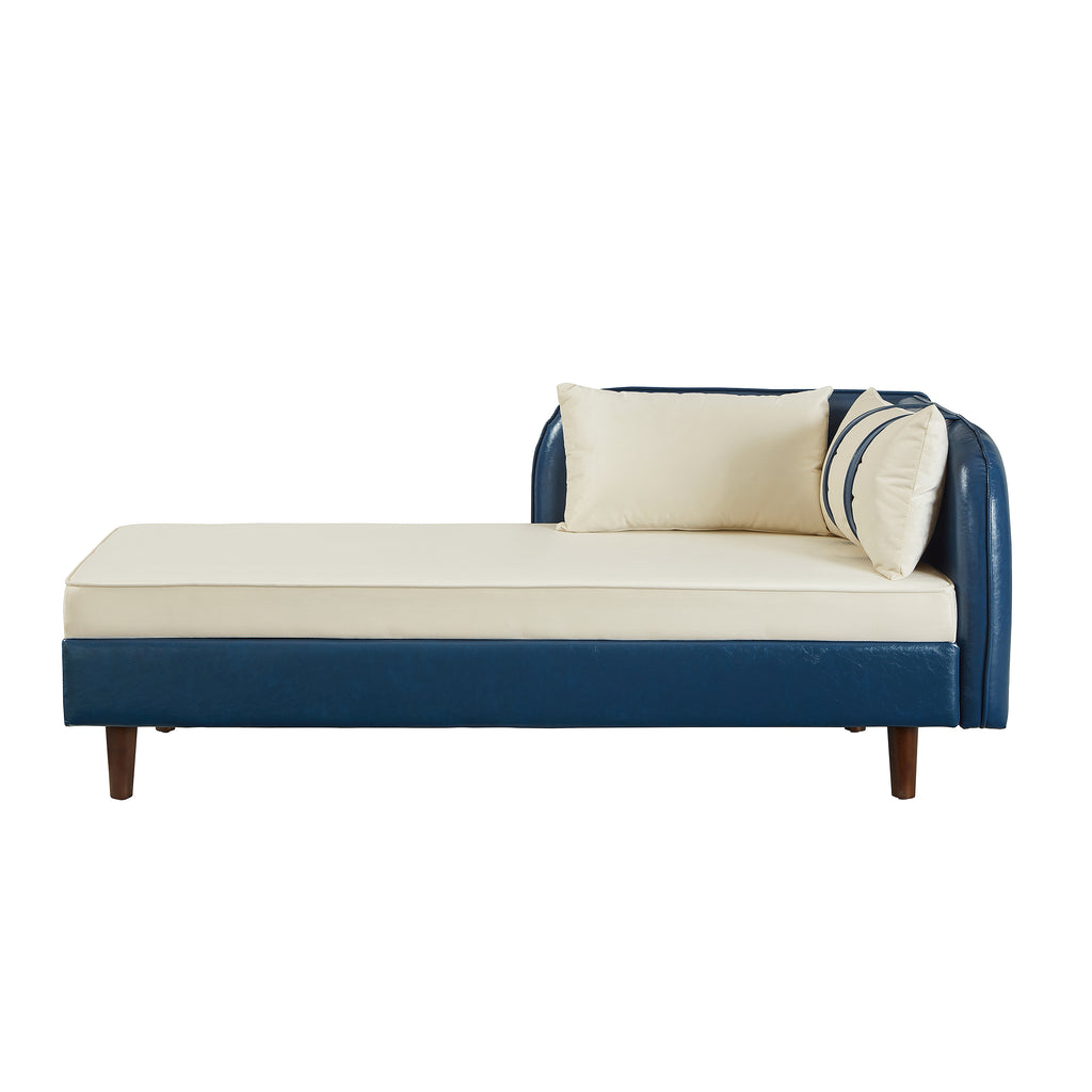 65" Storage Chaise Lounge Sofa