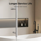 Frameless Single Sliding Shower Doors - 56-60" W x 74" H