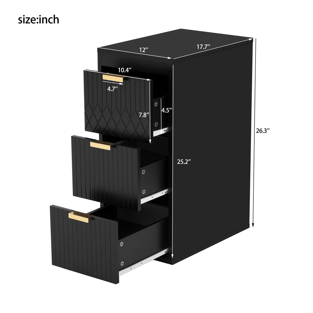 24-Inch Wall Mounted Floating Cabinet with Side Cabinet Combo