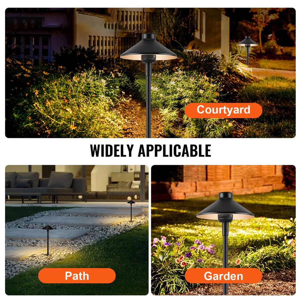 12 Pack Low Voltage Landscape Path Lights