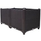 Deep Raised Garden Bed Plastic Planter Boxes
