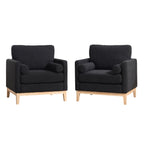 35.4" Wide Modern Farmhouse Performance Accent Chair
