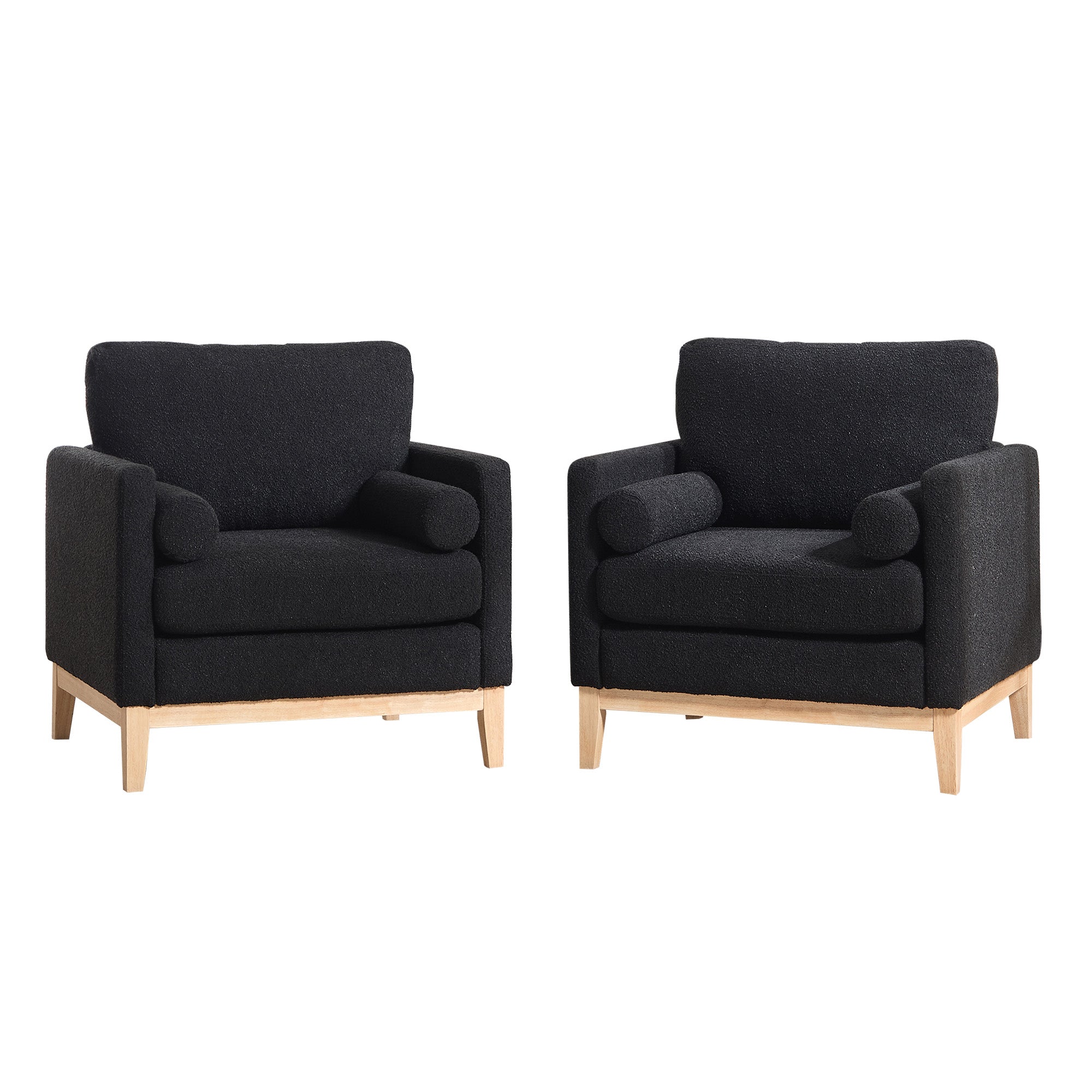 35.4" Wide Modern Farmhouse Performance Accent Chair