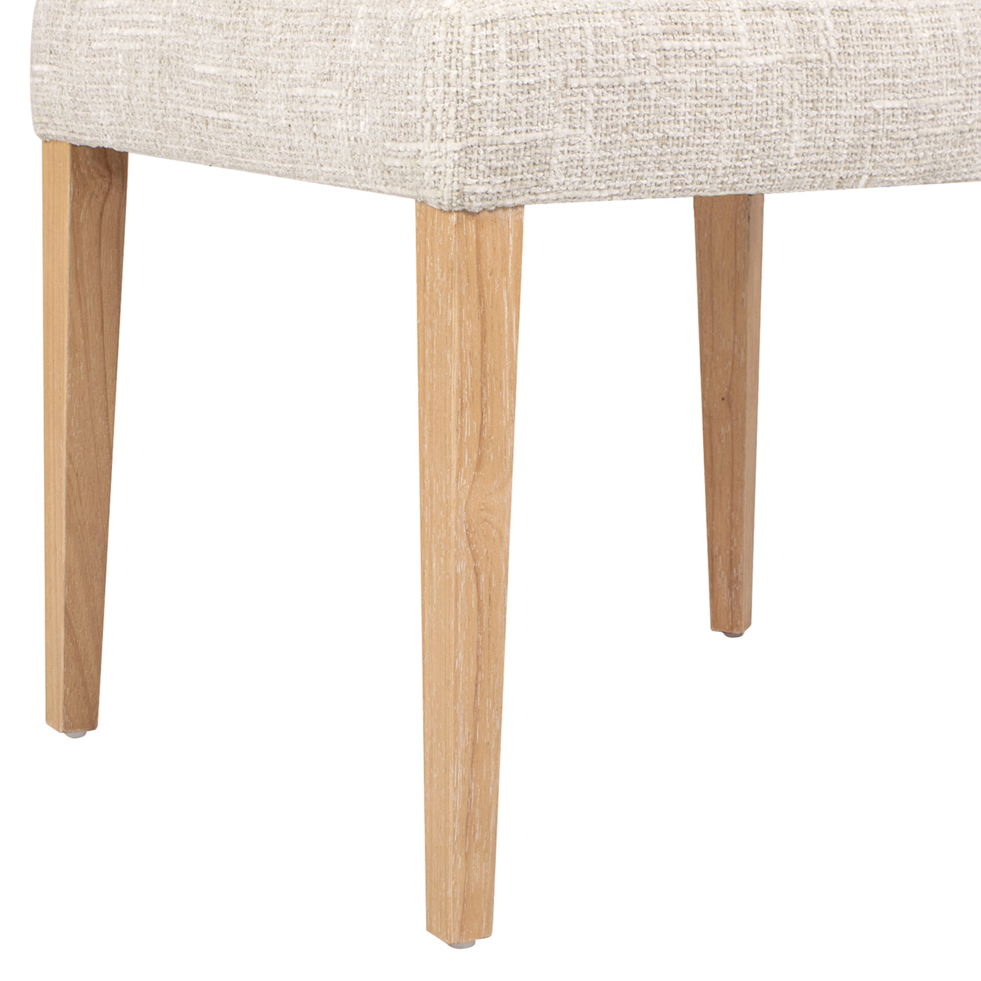 Louise Split Back Upholstered Dining Side Chair, Set of 2, Travertine