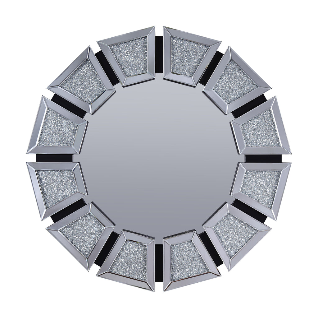 Noralie Mirrored, Faux Diamonds Accent Mirror