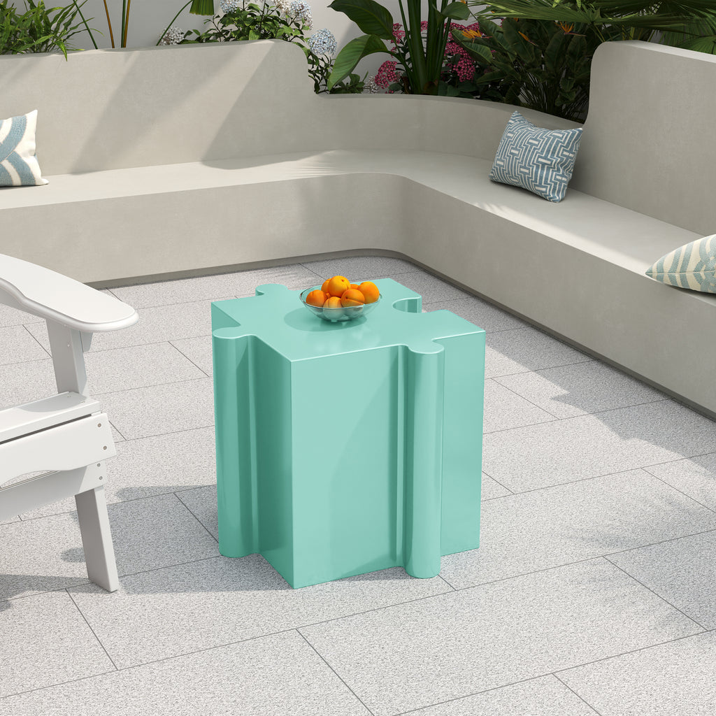 Puzzle Art Side Table, Modular Convex Edge MGO Table
