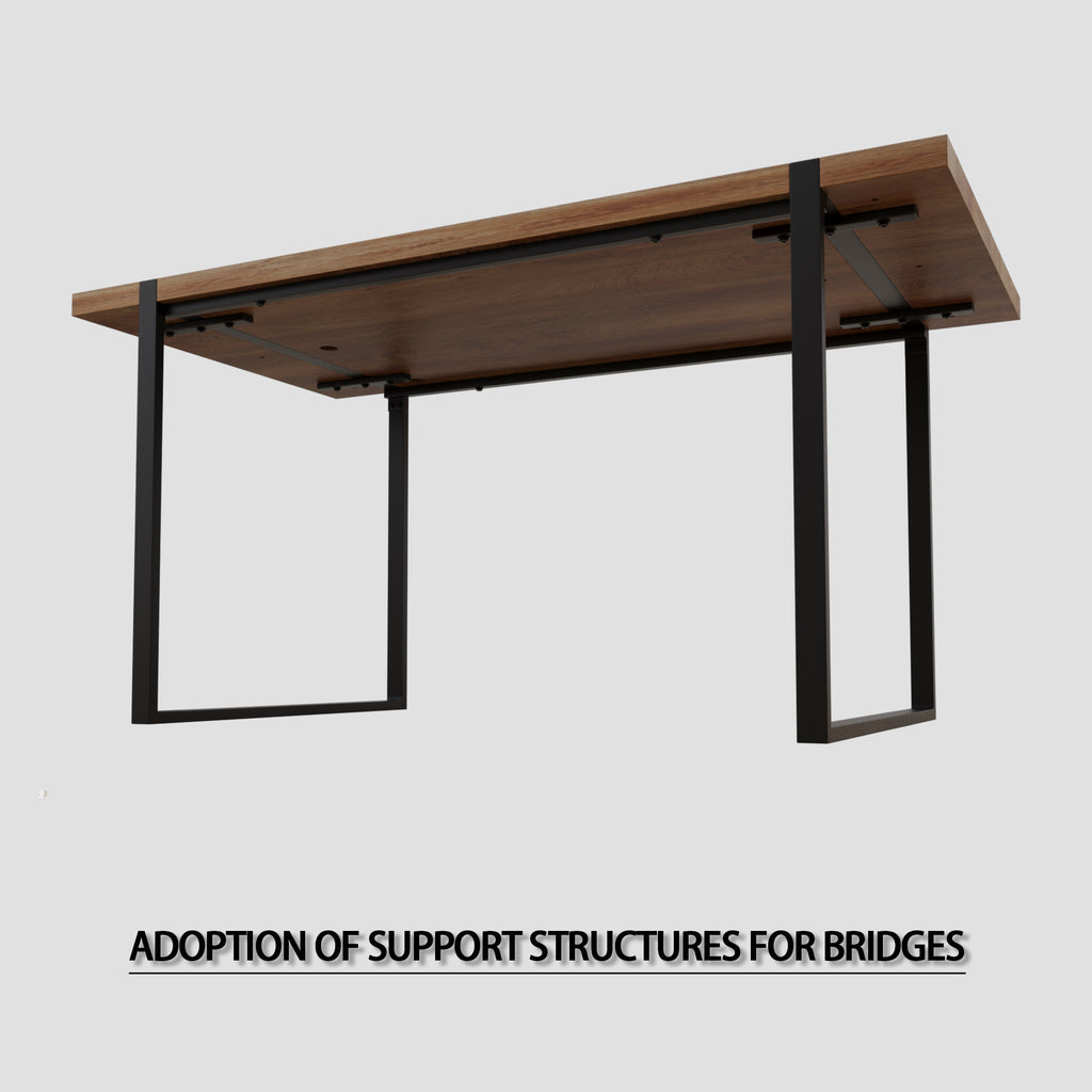 59" Modern Industrial Dining Table