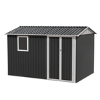 9x6 FT Metal Garden Shed for Patio and Backyard Storage