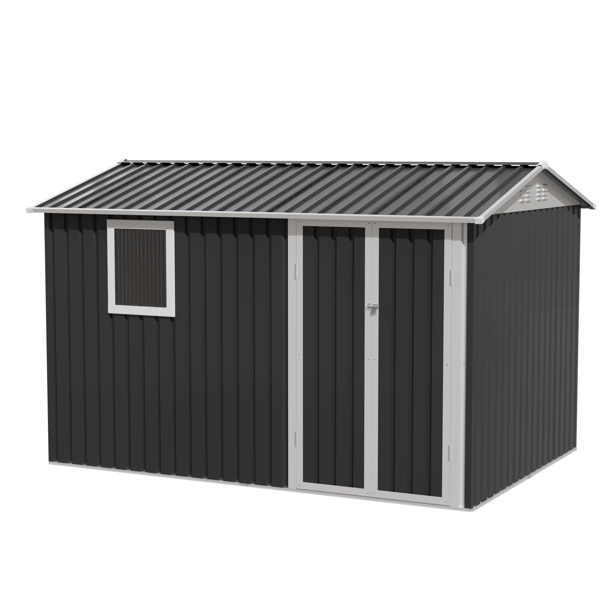9x6 FT Metal Garden Shed for Patio and Backyard Storage