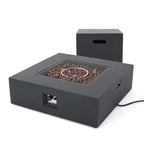 Outdoor 50000 BTU Propane Fire Pit - Dark