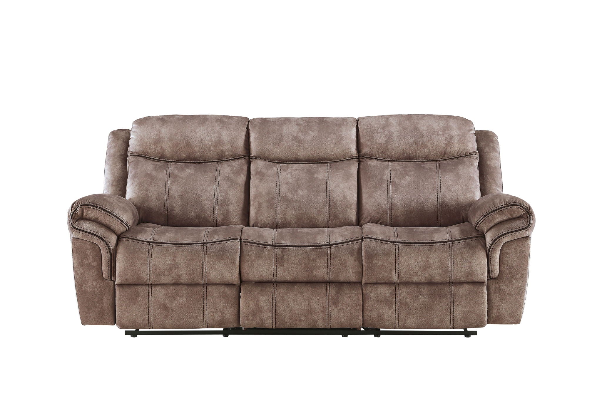 Zubaida Two Tone Recliner Sofa with USB Port and Drop Down Table