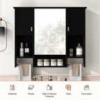35'' x 28'' Modern Wall Mounted Bathroom Storage Cabinet