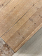 Rustic Wood Coffee Table, 49in Modern Farmhouse Rectangular Table for Living Room