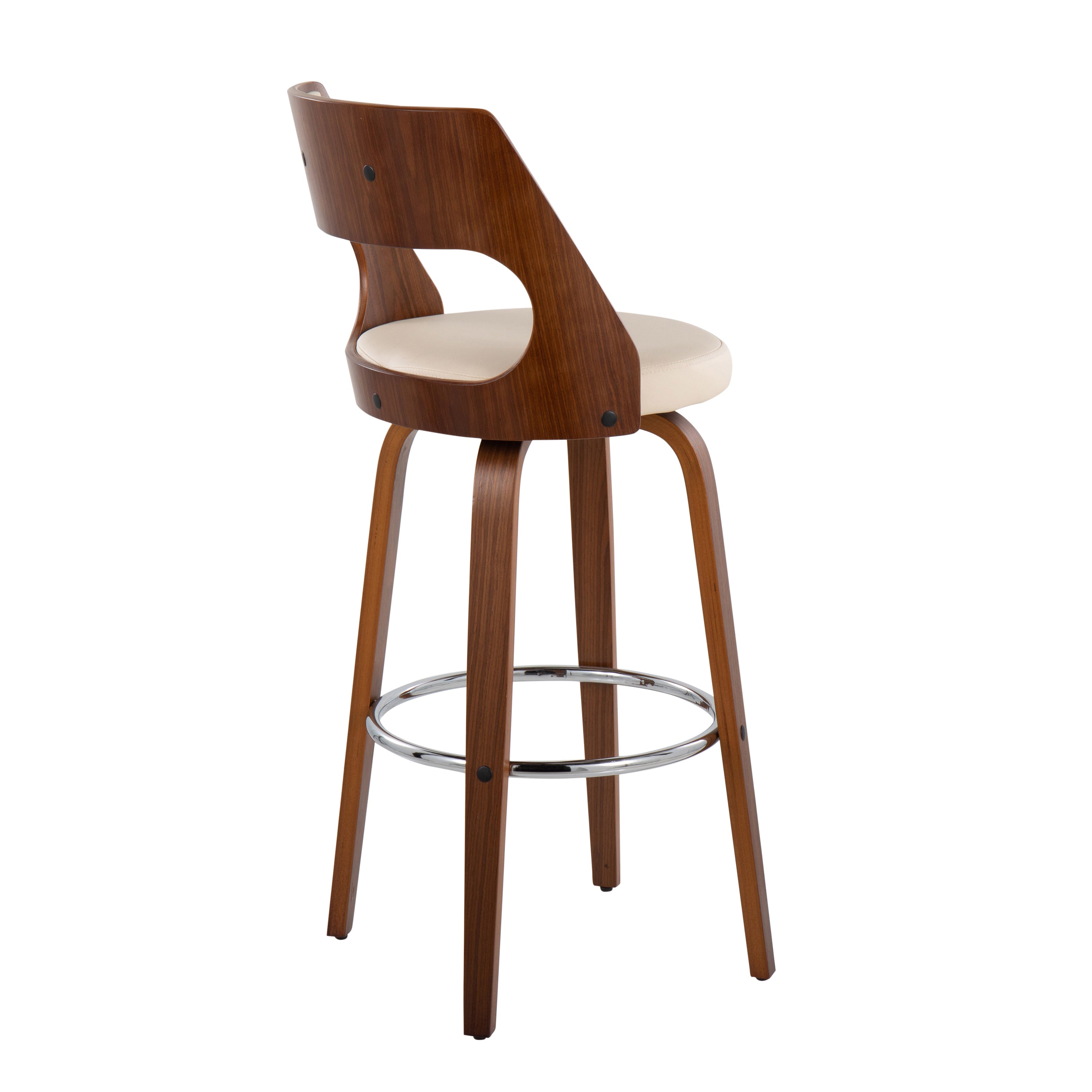Mid-Century Modern Barstool with Swivel