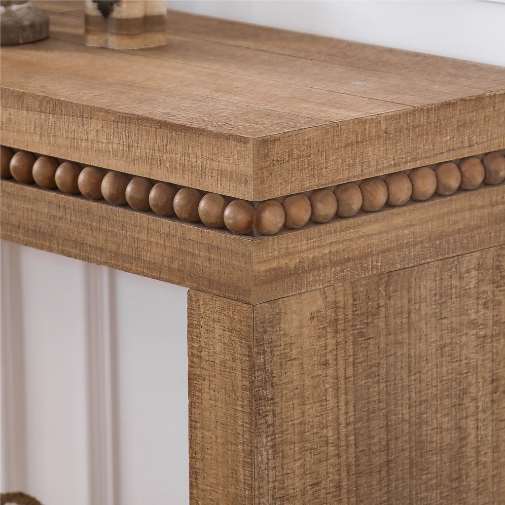 64in Rustic Wood Console Table