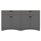 Farmhouse TV Stand with 2 Drawers for TVs Up to 70"