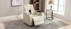 270 Degree Swivel PU Leather Power Recliner