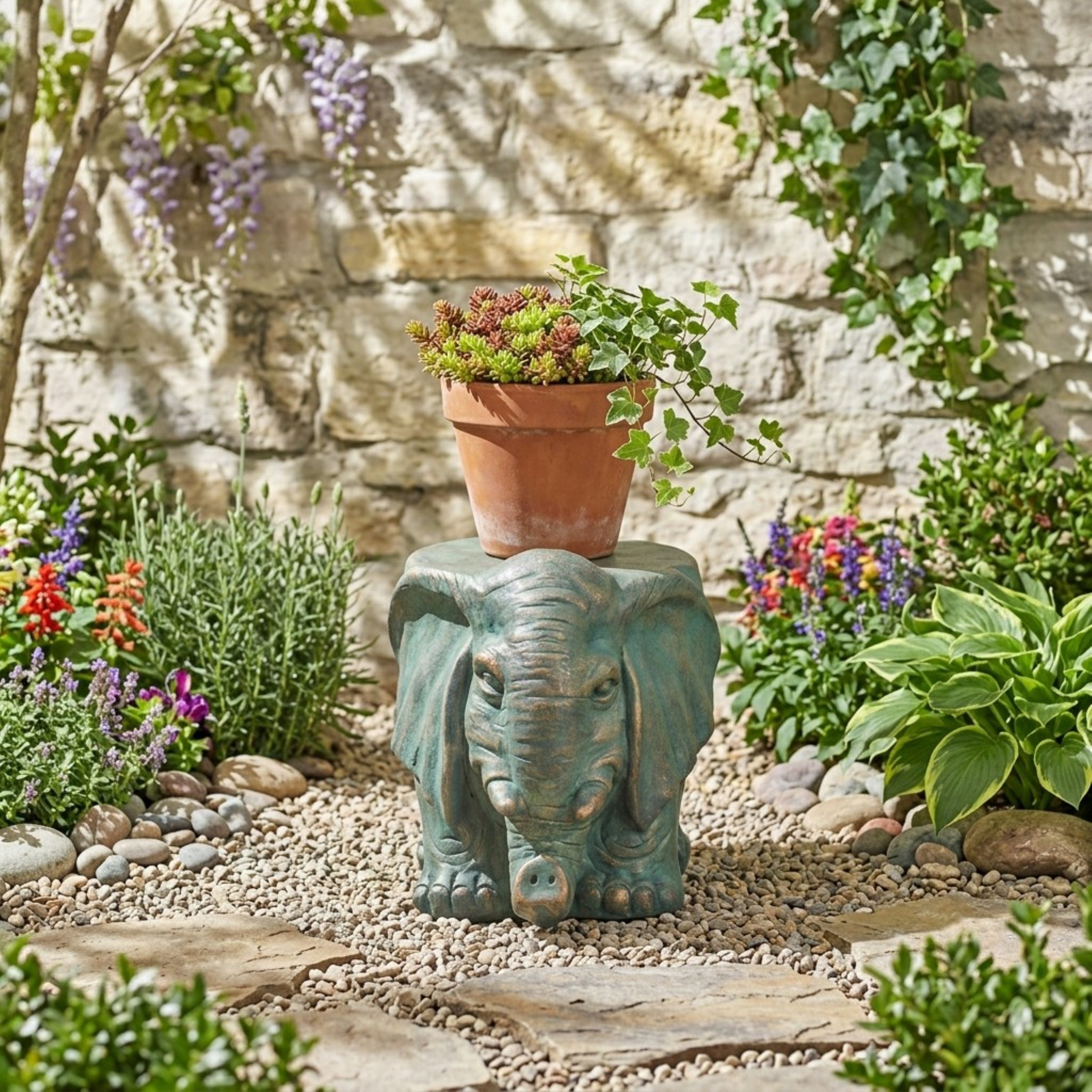 Elephant Garden Stool