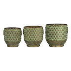 S/3 Textured Garden Pots & Planters