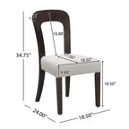 Dining Chairs Set of 2, Upholstered Kitchen Side Chairs