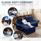 Multi-Functional 85-Inch Convertible Sofa Bed