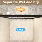 Tempered Glass Double Sliding Shower Door