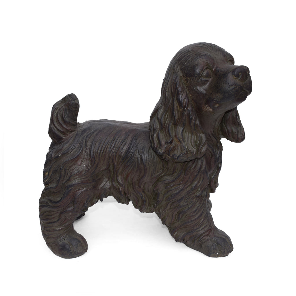Josie Dog Cast Stone Garden Statue, Outdoor Cocker Spaniel