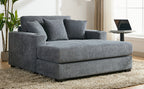 55" Oversized Chaise Lounger Modern Style Sofa Couch