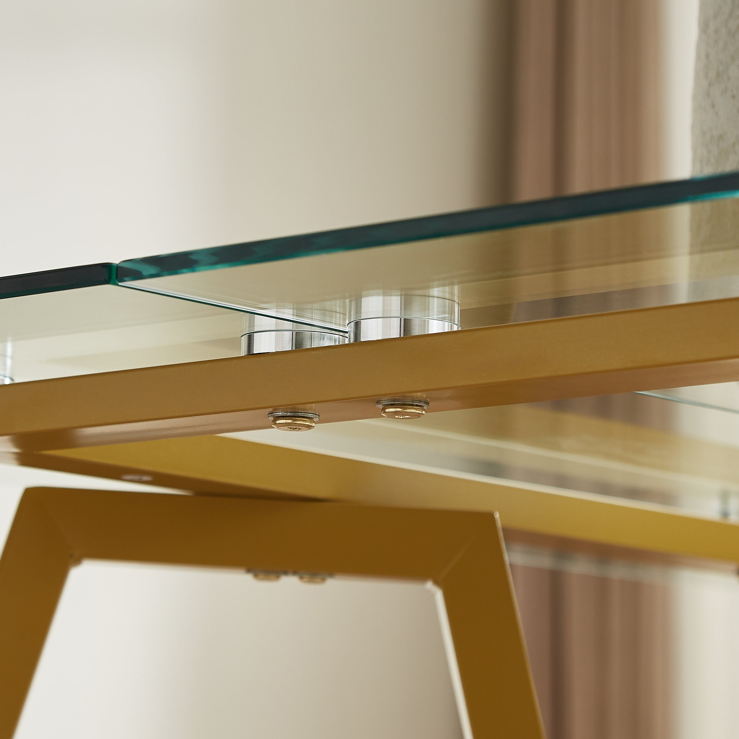 70.9-Inch Rectangular Glass Dining Table