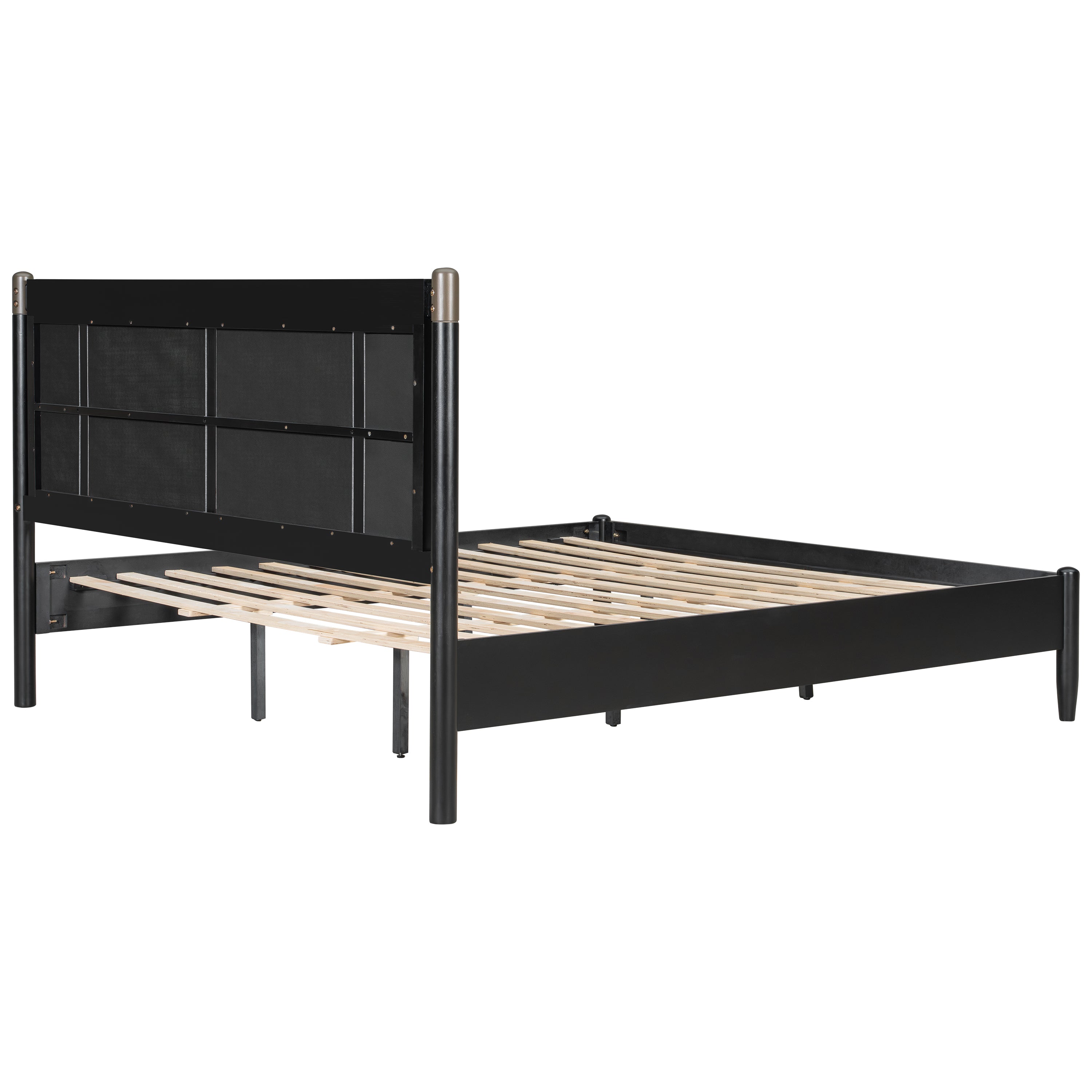 Solid Wood King Bed - Heavy Duty Support