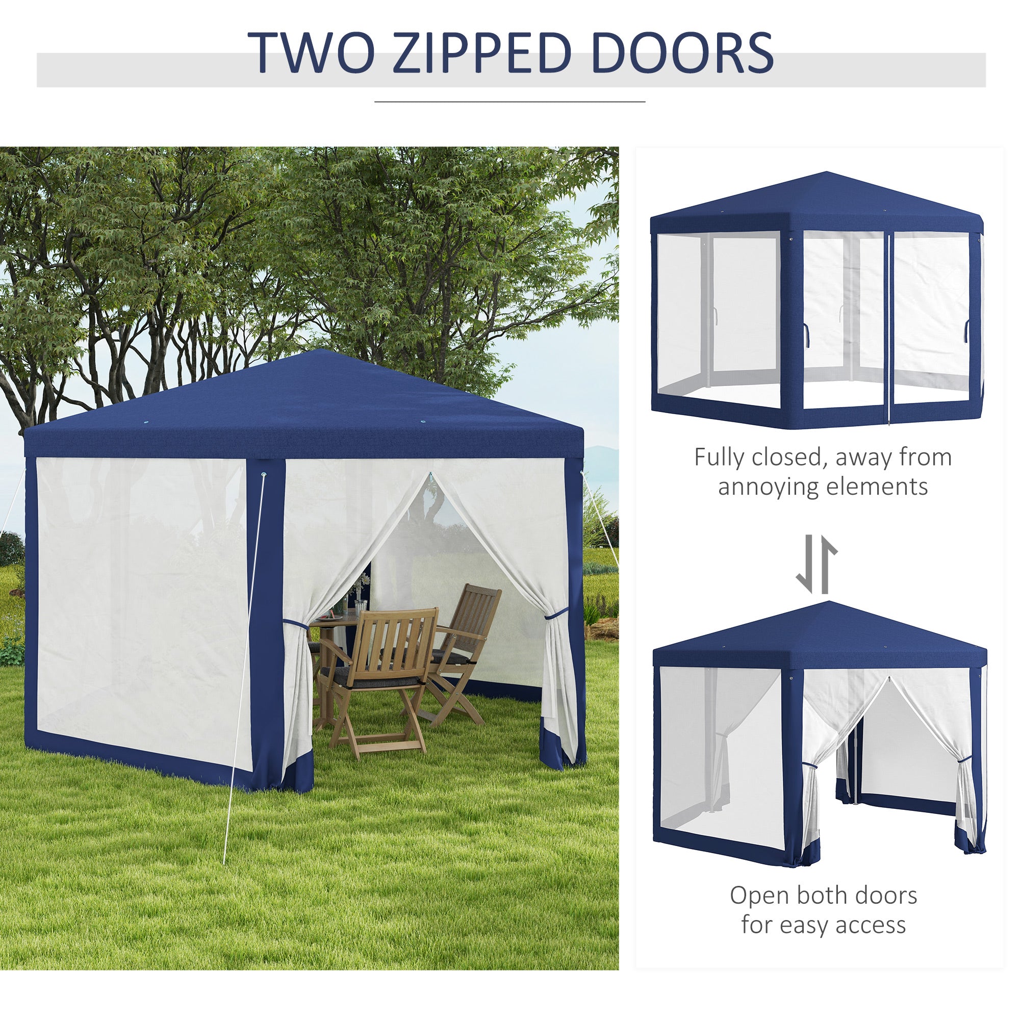 Outsunny Hexagon Outdoor Party Tent