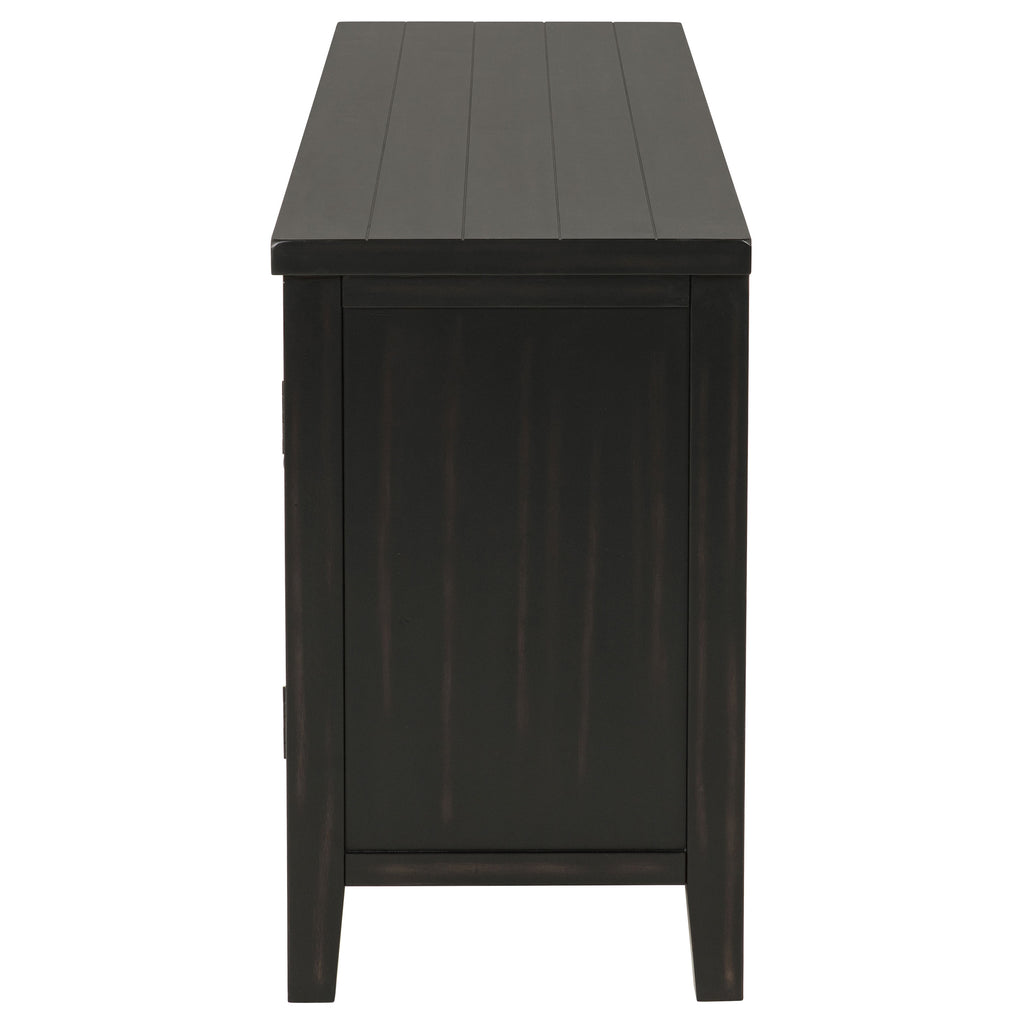 Sutter Distressed Java 2-Door TV Stand