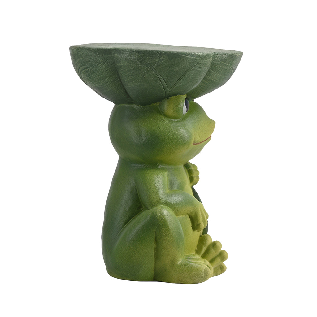 Frog Stool Garden Statue