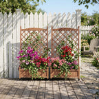 Raised Garden Bed with Trellis 2 Pack