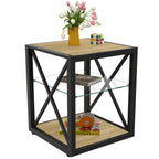 Modern End Table Nightstand for Bedroom & Living Room