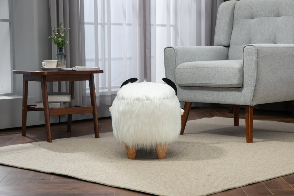 Harry the Buffalo Cow Storage Ottoman-