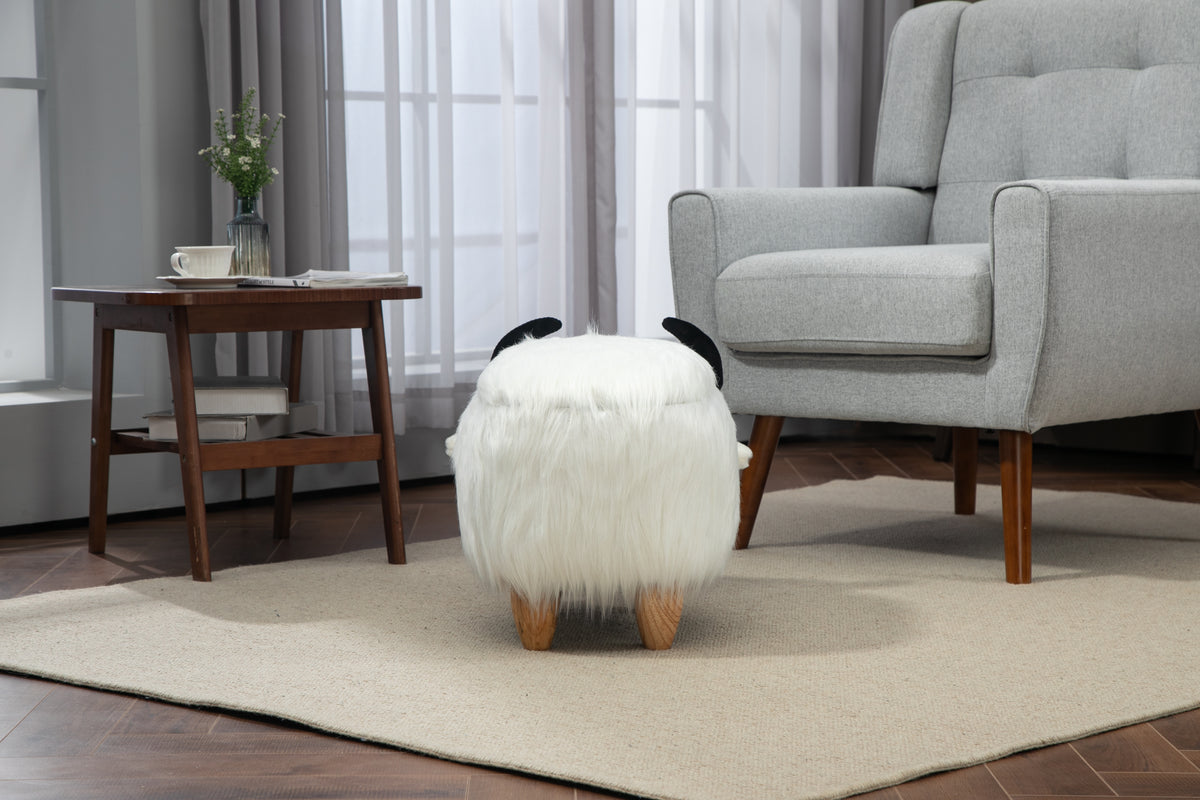 Harry the Buffalo Cow Storage Ottoman-