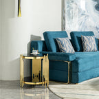 Luxury Round End Table with 2-Tier