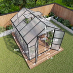 Newly Design Aluminum Frame Greenhouse 8x10 FT