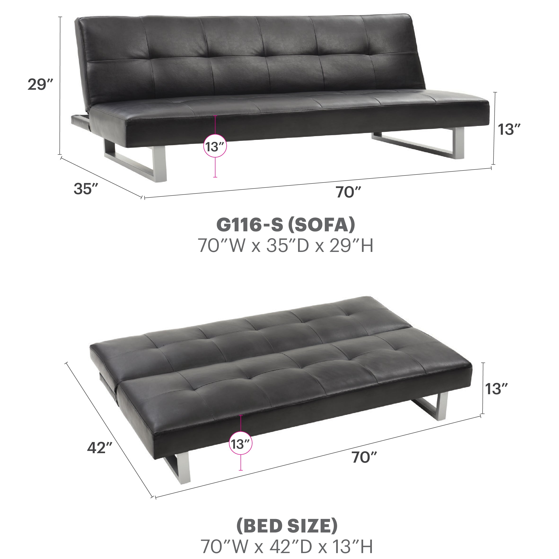 Chroma G116-S Sofa Bed