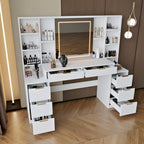 Makeup Vanity Desk with Mirror and Lights